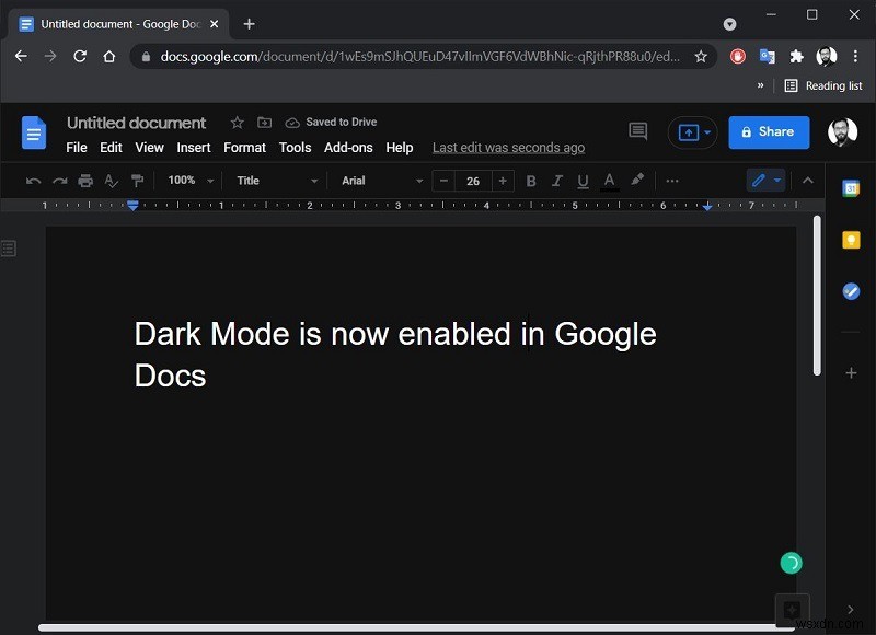 วิธีใช้ Google Docs ในโหมดมืดใน Chrome 