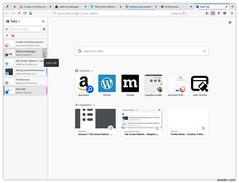 วิธีรับแท็บแนวตั้งบนเบราว์เซอร์ Chrome และ Firefox 