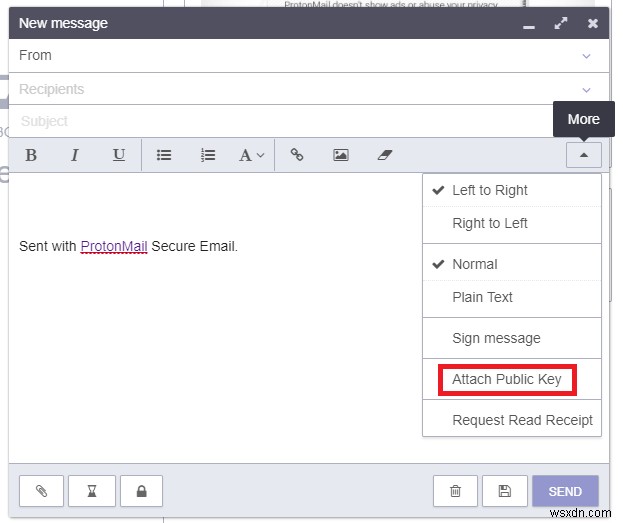 วิธีตั้งค่าการเข้ารหัส PGP ใน ProtonMail 