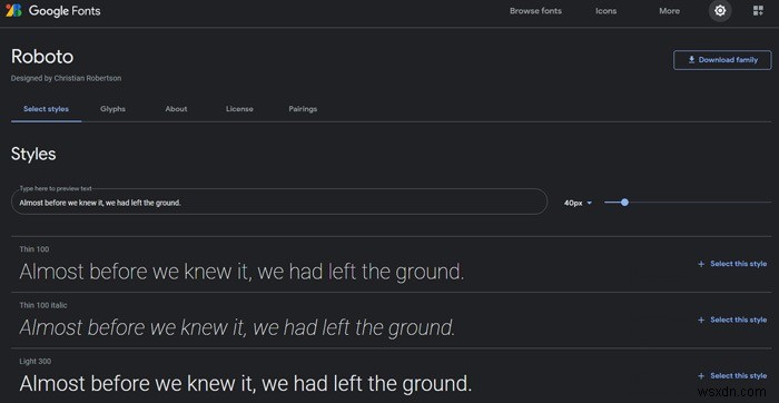 วิธีดาวน์โหลด Google Fonts ลงคอมพิวเตอร์ 