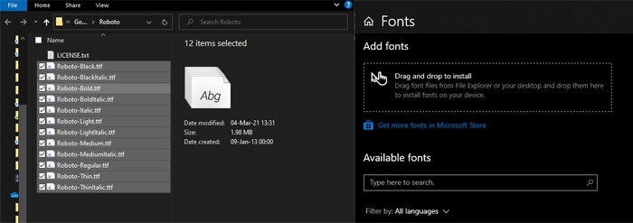 วิธีดาวน์โหลด Google Fonts ลงคอมพิวเตอร์ 