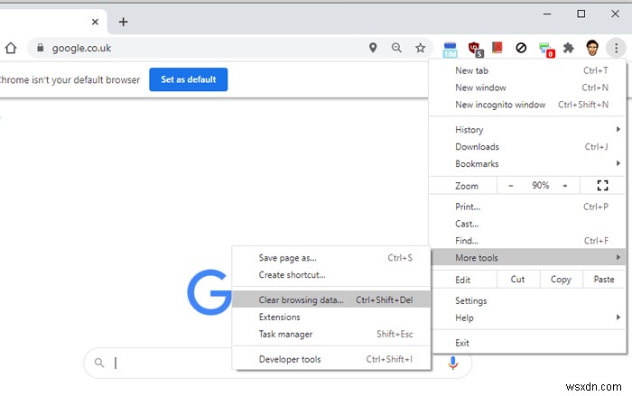 วิธีแก้ไขข้อผิดพลาด  Err_Connection_Reset  ในเบราว์เซอร์ Chrome 