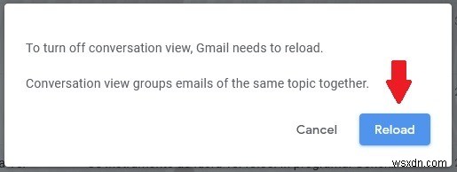 วิธีปิดมุมมองการสนทนาใน Gmail 