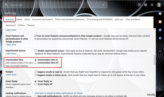 วิธีปิดมุมมองการสนทนาใน Gmail 