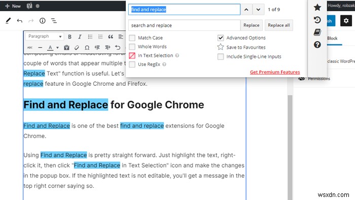วิธีค้นหาและแทนที่ข้อความใน Chrome และ Firefox 