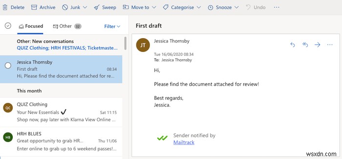 วิธีเปิดใช้งานใบตอบรับการอ่านใน Gmail 