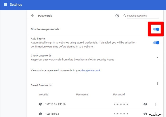 วิธีป้อนรหัสผ่านอัตโนมัติใน Google Chrome 