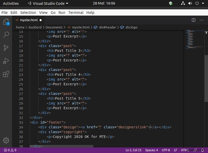 วิธีสร้างไฟล์ HTML อย่างง่ายดายด้วย Emmet 