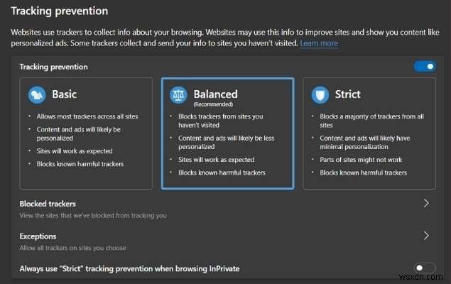 วิธีใช้คุณสมบัติการป้องกันการติดตามของ Microsoft Edge เพื่อปกป้องตัวคุณเอง 