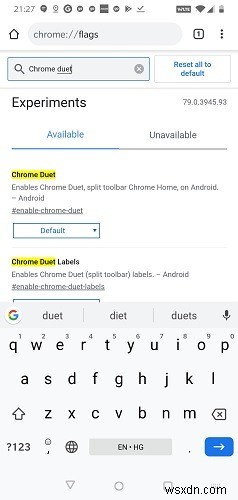 วิธีย้ายแถบเมนูไปด้านล่างใน Chrome สำหรับ Android 