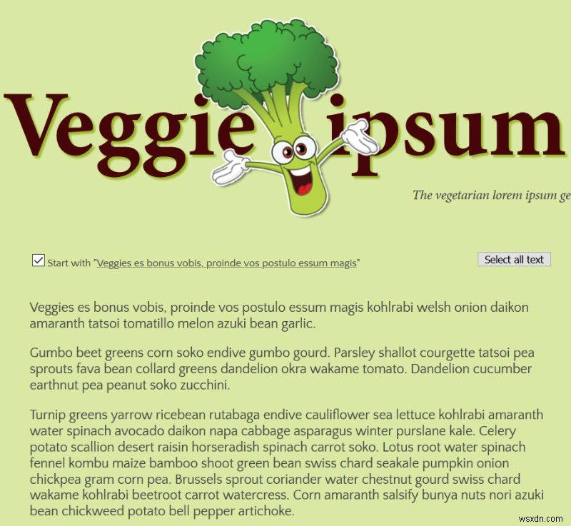 เครื่องกำเนิด Lorem Ipsum ที่มีประโยชน์และน่าสนุกที่จะเติมสีสันให้วันของคุณ 