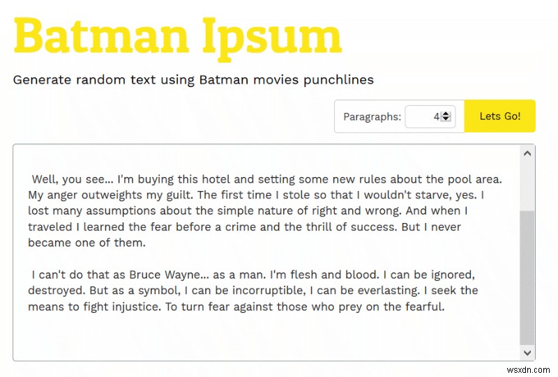 เครื่องกำเนิด Lorem Ipsum ที่มีประโยชน์และน่าสนุกที่จะเติมสีสันให้วันของคุณ 