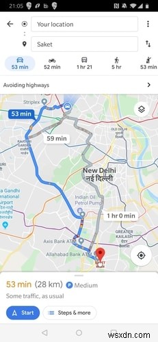 วิธีเปลี่ยนเส้นทางของคุณบน Google Maps 