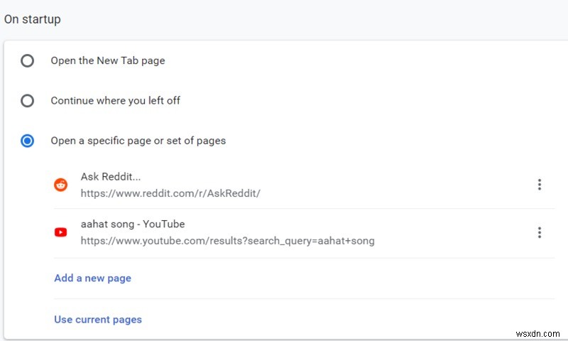 วิธีให้ Chrome เปิดที่หน้าใดหน้าหนึ่งเสมอ 