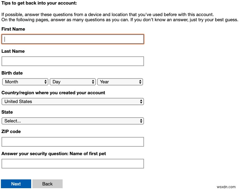 วิธีการกู้คืนบัญชี Outlook หรือ Microsoft ที่ถูกบล็อก 