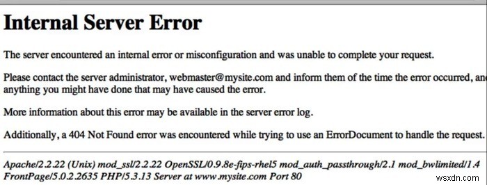 วิธีแก้ไข “500 Internal Server Error” บนเว็บไซต์ 