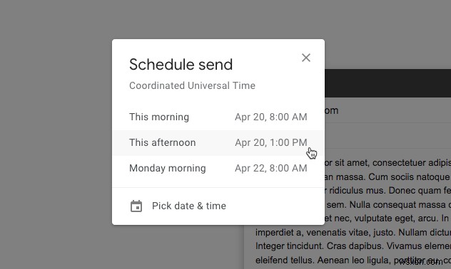 วิธีกำหนดเวลาอีเมลใน Gmail 