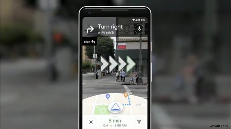 Google ทดสอบการนำทางสำหรับการเดินด้วยแอป Maps AR 