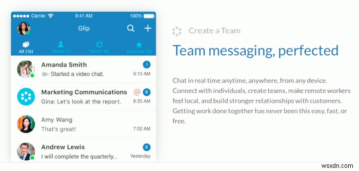 Glip:แอปการทำงานร่วมกันเป็นทีมฟรีที่จะเปลี่ยนวิธีการทำงานร่วมกันของทีม 