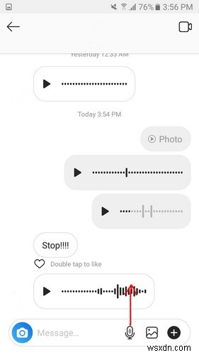 วิธีส่งข้อความเสียงใน Instagram 