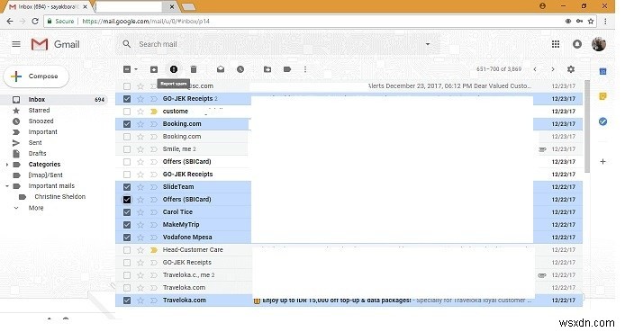 วิธีบล็อกอีเมลที่ไม่ต้องการใน Gmail 