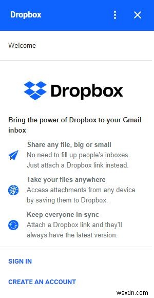 วิธีเข้าถึง Dropbox จากบัญชี Gmail ของคุณ