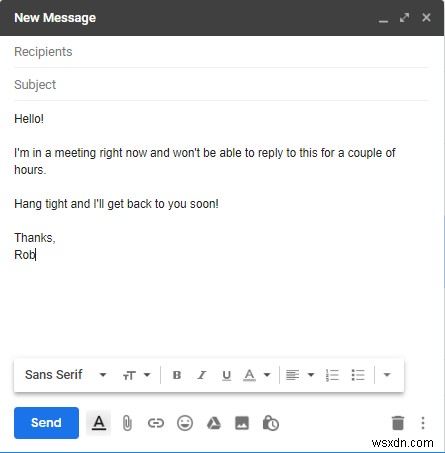 วิธีส่งคำตอบสำเร็จรูปเป็นการตอบกลับอัตโนมัติใน Gmail 