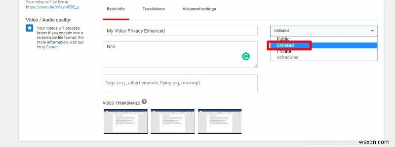 วิธีฝังวิดีโอ YouTube ใน WordPress ด้วยโหมดปรับปรุงความเป็นส่วนตัว 