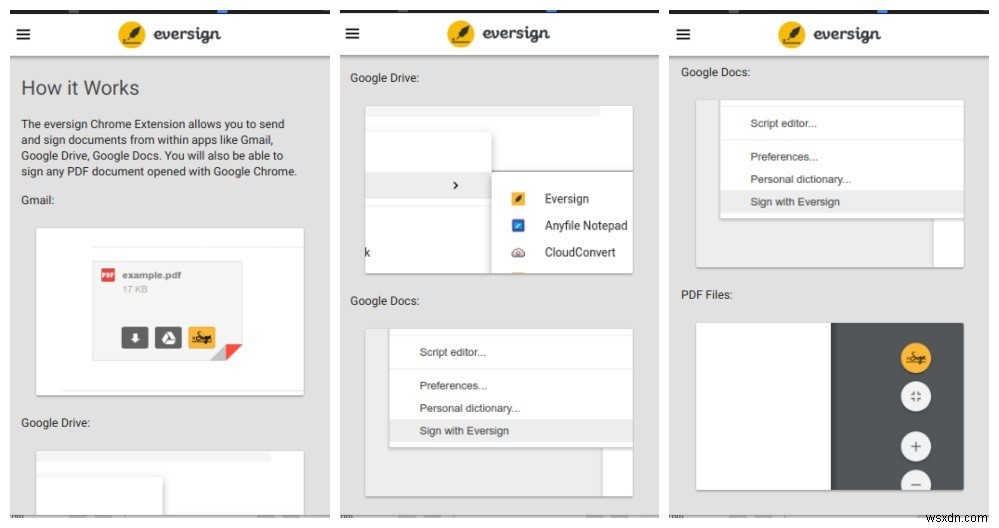 Eversign:วิธีที่สะดวกในการเซ็นเอกสารใน Chrome 