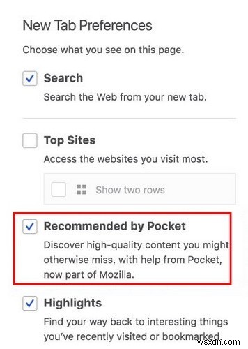 วิธีปิดการใช้งานโฆษณาที่สนับสนุนใน Firefox 