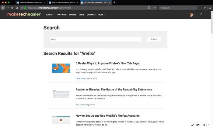 วิธีเพิ่ม สร้าง และจัดการเครื่องมือค้นหาใน Firefox 