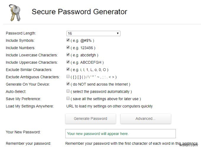 วิธีสร้างรหัสผ่านที่คาดเดายากและคาดเดายากทางออนไลน์ 