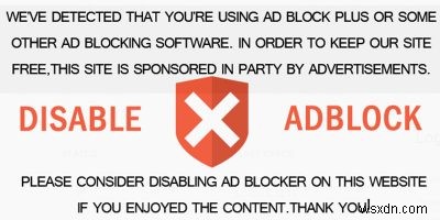 วิธีบล็อกการตรวจจับ Adblock บนเว็บไซต์ใด ๆ 