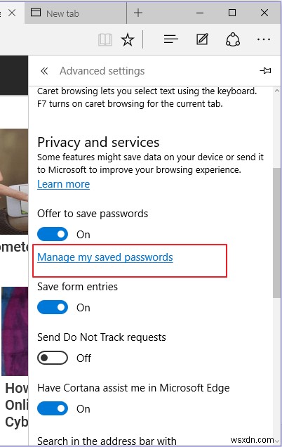 วิธีดูและจัดการรหัสผ่านที่บันทึกไว้ใน Microsoft Edge 
