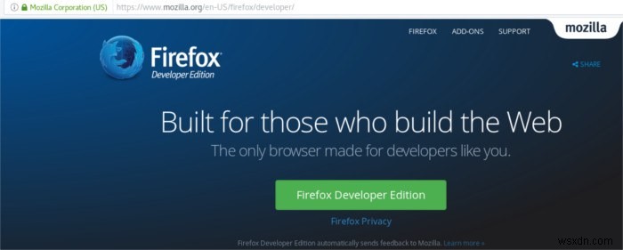 วิธีการติดตั้ง Firefox Developer Edition ใน Linux 