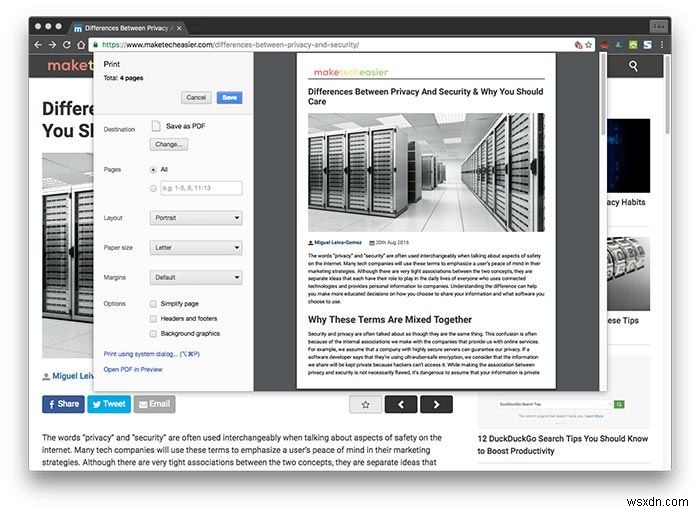 5 วิธีง่ายๆ ในการแปลงเว็บไซต์เป็น PDF ใน Chrome 