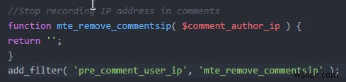 วิธีลบและหยุดการจัดเก็บที่อยู่ IP ในความคิดเห็นของ WordPress 