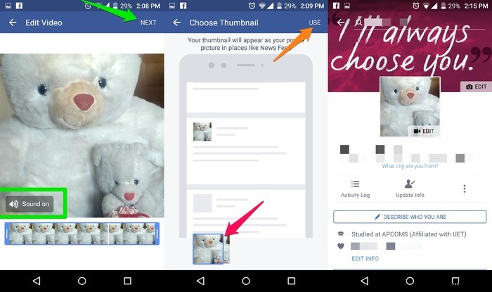 ใช้วิดีโอเป็นรูปโปรไฟล์ Facebook ของคุณแทนรูปถ่าย 