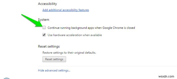 วิธีหยุด Google Chrome ไม่ให้ทำงานในเบื้องหลัง