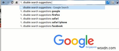 วิธีปิดการใช้งานคำแนะนำการค้นหาใน Chrome และ Safari 