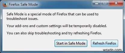 จะทำอย่างไรเมื่อ Firefox หยุดทำงาน 