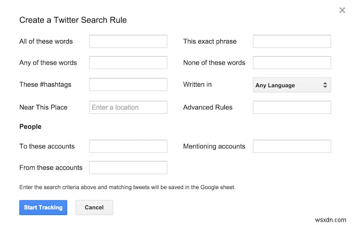 วิธีรวบรวมทวีตโดยอัตโนมัติจากผู้ใช้หรือแฮชแท็กใน Google Spreadsheet 