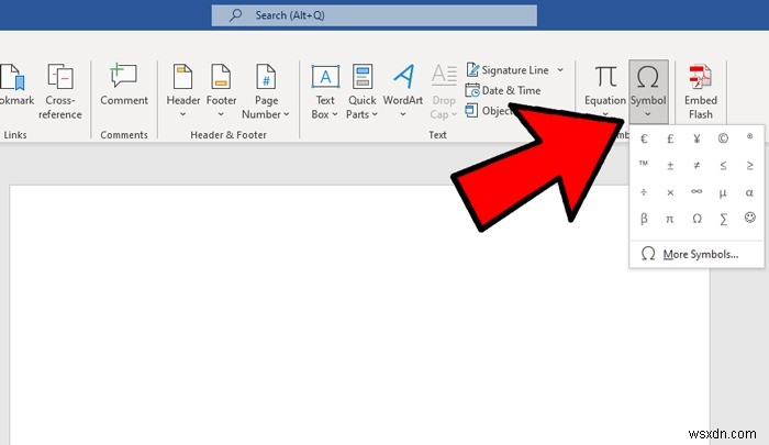 วิธีการแทรกสัญลักษณ์องศาใน Microsoft Word