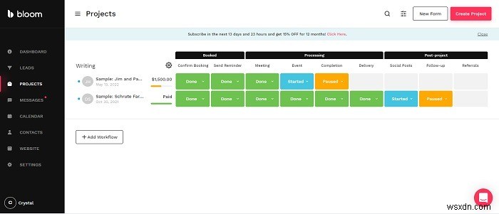 ซอฟต์แวร์ CRM แบบ All-In-One ที่ดีที่สุดสำหรับนักแปลอิสระและนักสร้างสรรค์ 