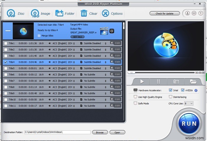 WinX DVD Ripper Review:ริปและแปลงดีวีดีอย่างรวดเร็ว 