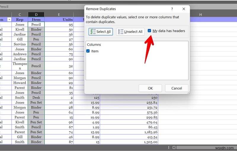 วิธีค้นหาและลบรายการที่ซ้ำกันใน Excel 