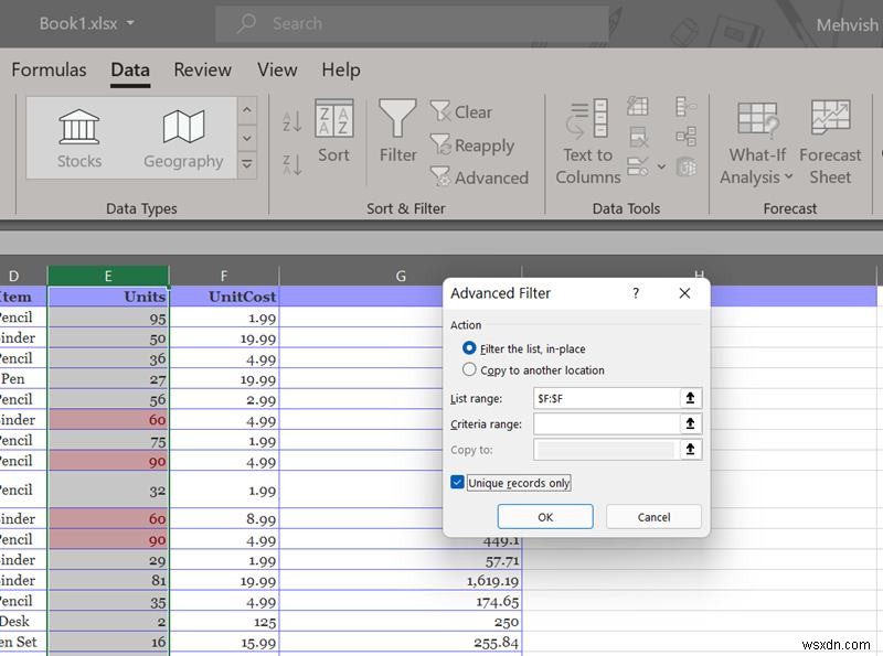 วิธีค้นหาและลบรายการที่ซ้ำกันใน Excel 