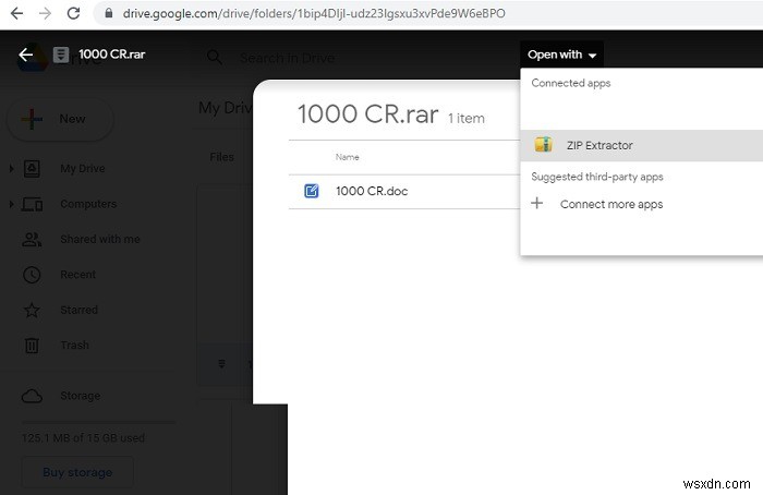 วิธีเปิดไฟล์ ZIP และ RAR ใน Google Drive 