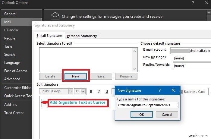 วิธีการเพิ่มลายเซ็นใน Outlook