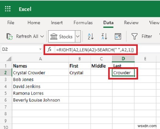 3 วิธีในการแยกเซลล์ใน Microsoft Excel 